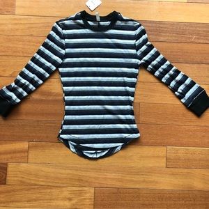 Free people 3/4 length tee shirt ribbed